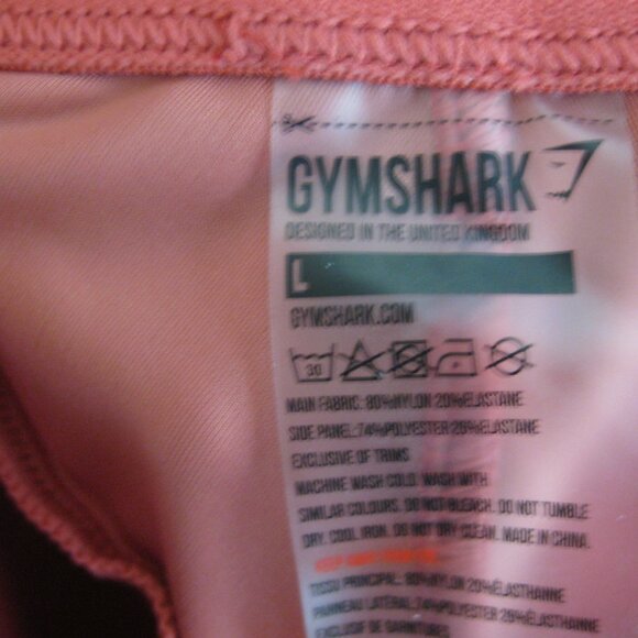 Gymshark Turbo Woman sport cropped capri legging, orange, size Large - Picture 2 of 7